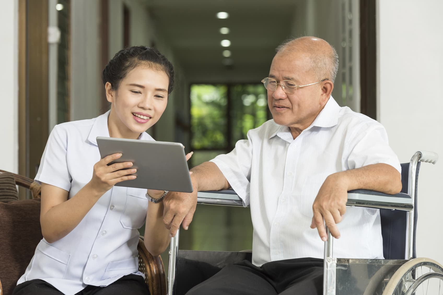 Taking care of elderly people