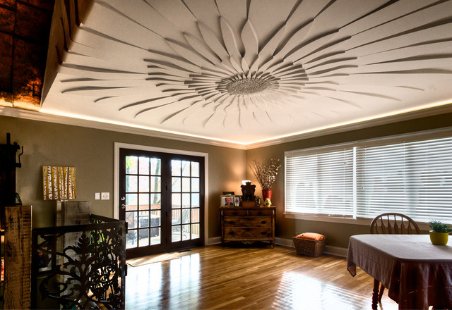 decorative ceiling and wall