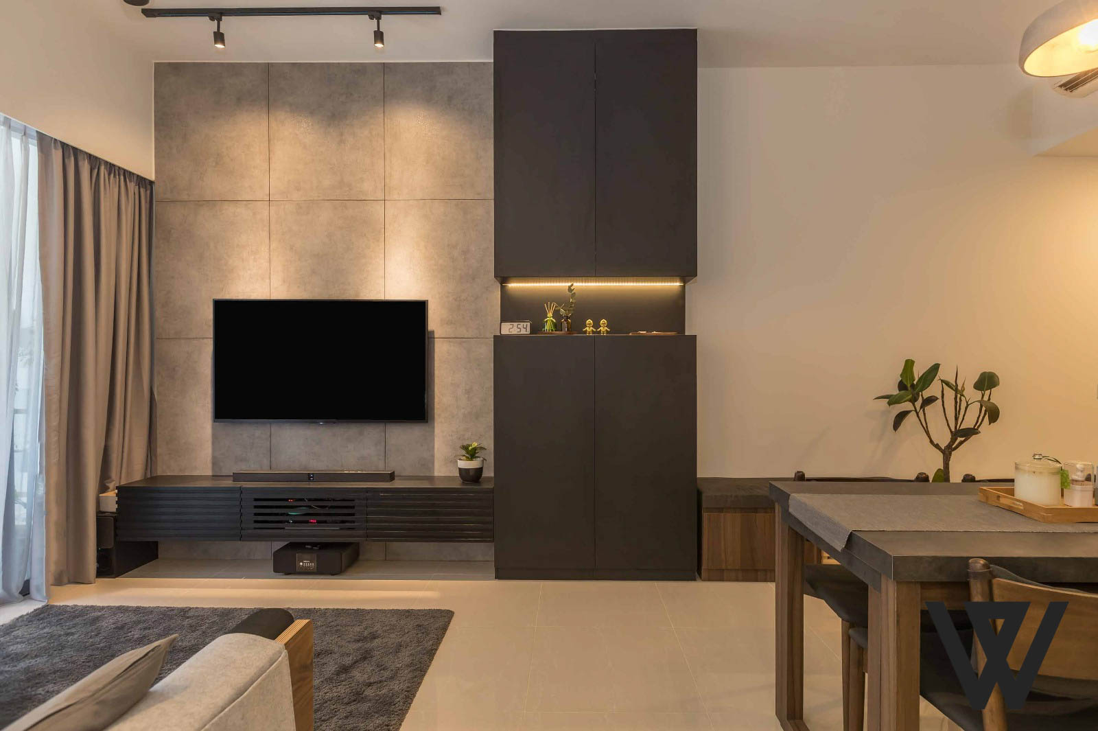 Swiss Interior TV Feature Wall