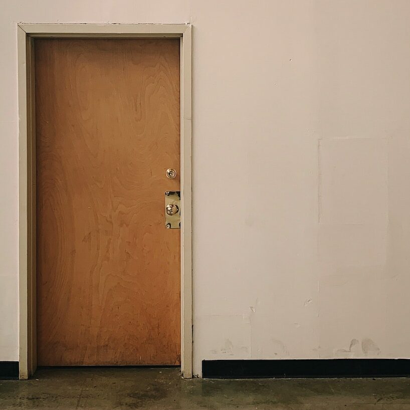 bedroom wooden door