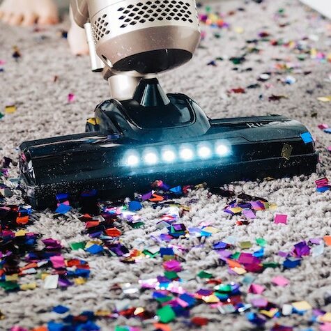 vacuum cleaning carpet