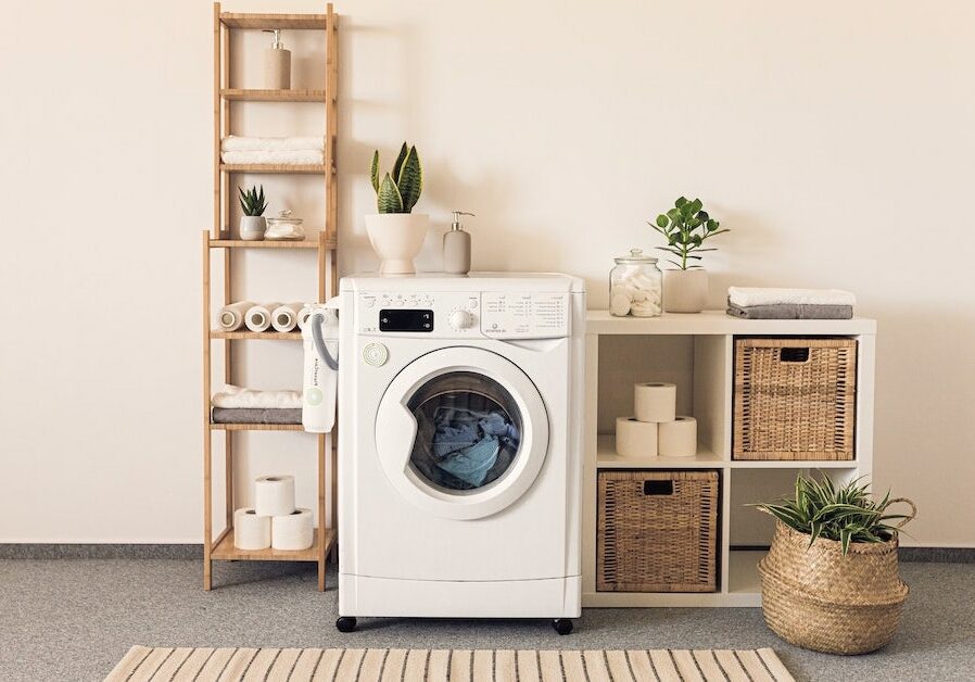 washing machine in a home