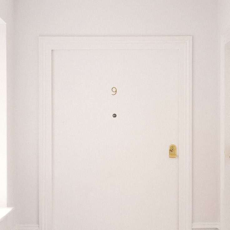 white classic door