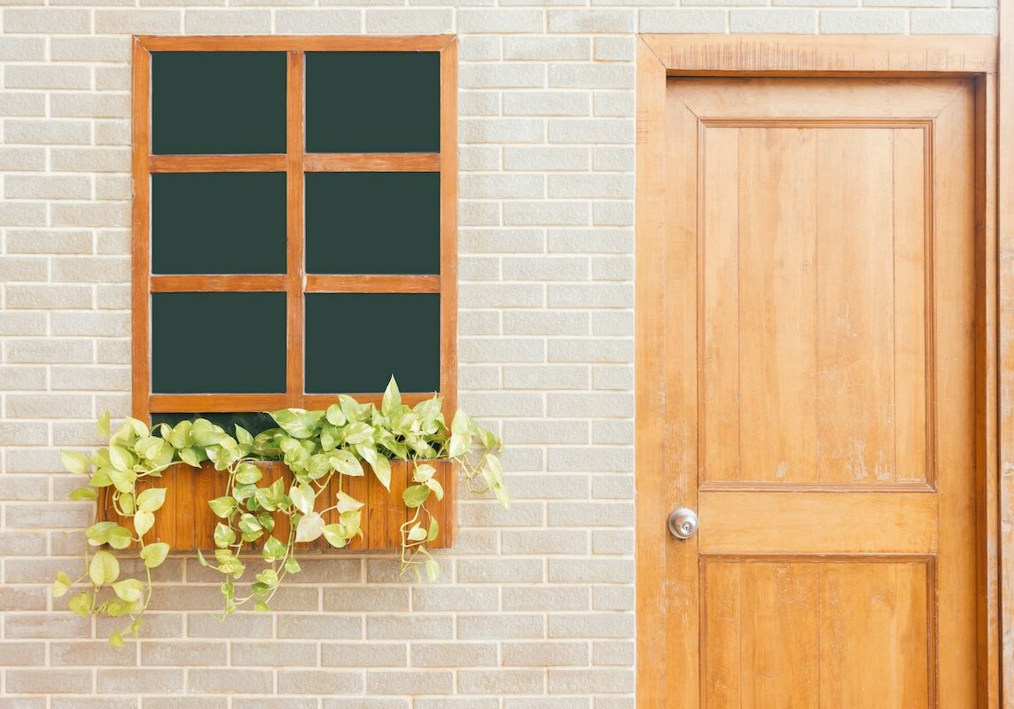 wooden classic door